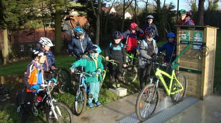 Station de lavage pour les vélos à Boulogne-sur-Mer (Crédit photo : La Voix du Nord)